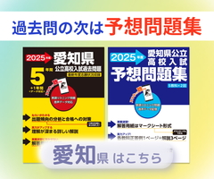 愛知県公立高校入試予想問題集2025年度版はこちら